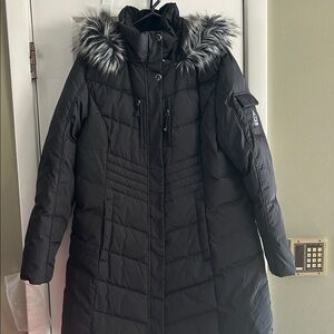 GERRY MID-HEAVY WEIGHT DOWN PUFFER JACKET W HOODED PARKA SIZE XL